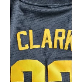 Men's #22 Iowa Hawkeyes Basketball Jersey - Black Breathable Polyester Sports Training Vest, V-Neck Sleeveless Tank Top with Details, Loose Fit for Team Sports, Casual Wear & Outdoor Activities, Sizes S-3XL, Basketball Gear