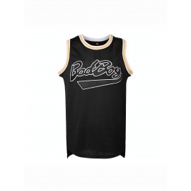 [Adventure] Men's #72 Basketball Jersey, Polyester 100% Breathable Sports Top with Lettering, V-Neck Loose Fit for Training, Casual & Team Sports - S-3XL