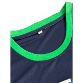 Men's #77 Embroidered Basketball Jersey - Breathable Polyester, V-Neck Sleeveless Sports Uniform for Training & Casual Wear, Machine Washable - Sizes S to 3XL, Classic Letter Embroidery Design