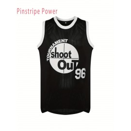 Men'S # 96 Black Basketball Shirt V-neck Design Breathable Polyester Fiber Suitable For Training, Competition, And Casual Wear Size S-3XL