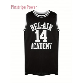 Men'S # 14 Black Basketball Shirt - V-neck Design Breathable Polyester Fiber Suitable For Training, Competition, And Casual Wear S-3XL