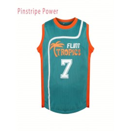 Men'S # 7 Green Basketball Shirt Round Neck S-3XL Polyester Fiber Casual Sports Design Suitable For Party Games And Casual Wear