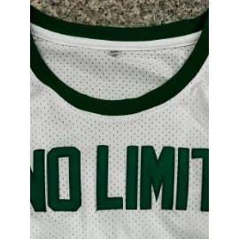 Men's #1 Basketball Jersey - White with Green 