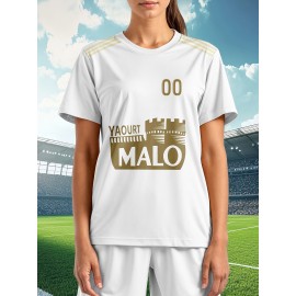 Custom-made large-sized football shirts for women, with custom names and numbers, breathable fabrics for sports, team events, and casual use