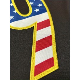 Customizable Women'S Football Jersey - Personalized Name & Number, American Flag Design, V-Neck Short Sleeve, Breathable Summer Sports Shirt for Team & Casual Wear, Football Jersey, PLUS SIZE