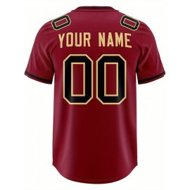 Custom Football Jersey Personalized with Team Name & Number - Women's Large Size Sports Shirt, Navy Blue & Red Color Scheme, Non-Stretch Fabric for Soccer, Team Uniforms, Gifts - Easy-Care Athletic Apparel, Sleeve Stripes, Detailing