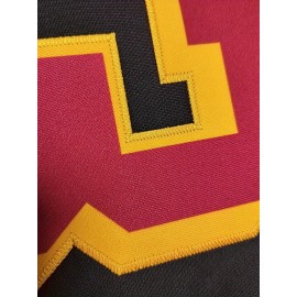 Customizable Women'S Plus Size Football Jersey - Personalized Team Name & Number, V-Neck, Short Sleeve, Breathable Fabric for Outdoor Sports, Black with Yellow Accents, Custom Football Jersey, Casual Sportswear, Sporty Design, Comfortable Fit