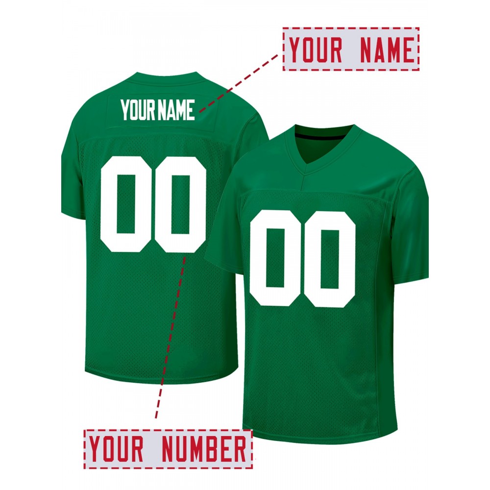 Customizable Women'S Plus Size Football Shirt - Personalized Name & Number, Soft Breathable Fabric, V-Neck Casual Sports Apparel for Summer, Team Uniform Style, Football Shirt, PLUS SIZE