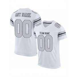 Customized blank football jerseys, multi-color, personalized printed names, numbers and logos for sports shirts, custom football jerseys, breathable sports patterns, suitable for sports teams, parties or couple outfits