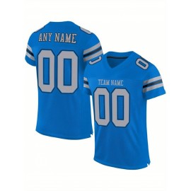 Customized blank football jerseys, multi-color, personalized printed names, numbers and logos for sports shirts, custom football jerseys, breathable sports patterns, suitable for sports teams, parties or couple outfits