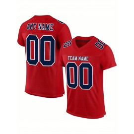 Customized large-sized black football jerseys, Women's sports uniforms and sweatshirts, personalized team names and numbers