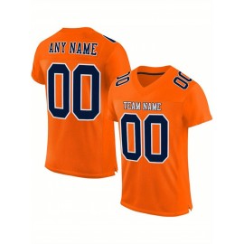 Customized large-sized black football jerseys, Women's sports uniforms and sweatshirts, personalized team names and numbers